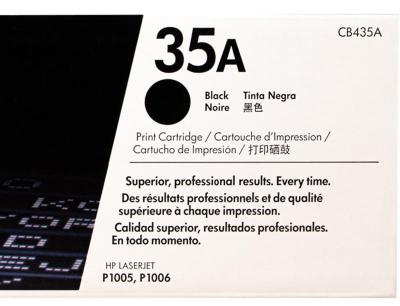 Tóner HP 35A Negro CB435A 1,500 Páginas Para Las...